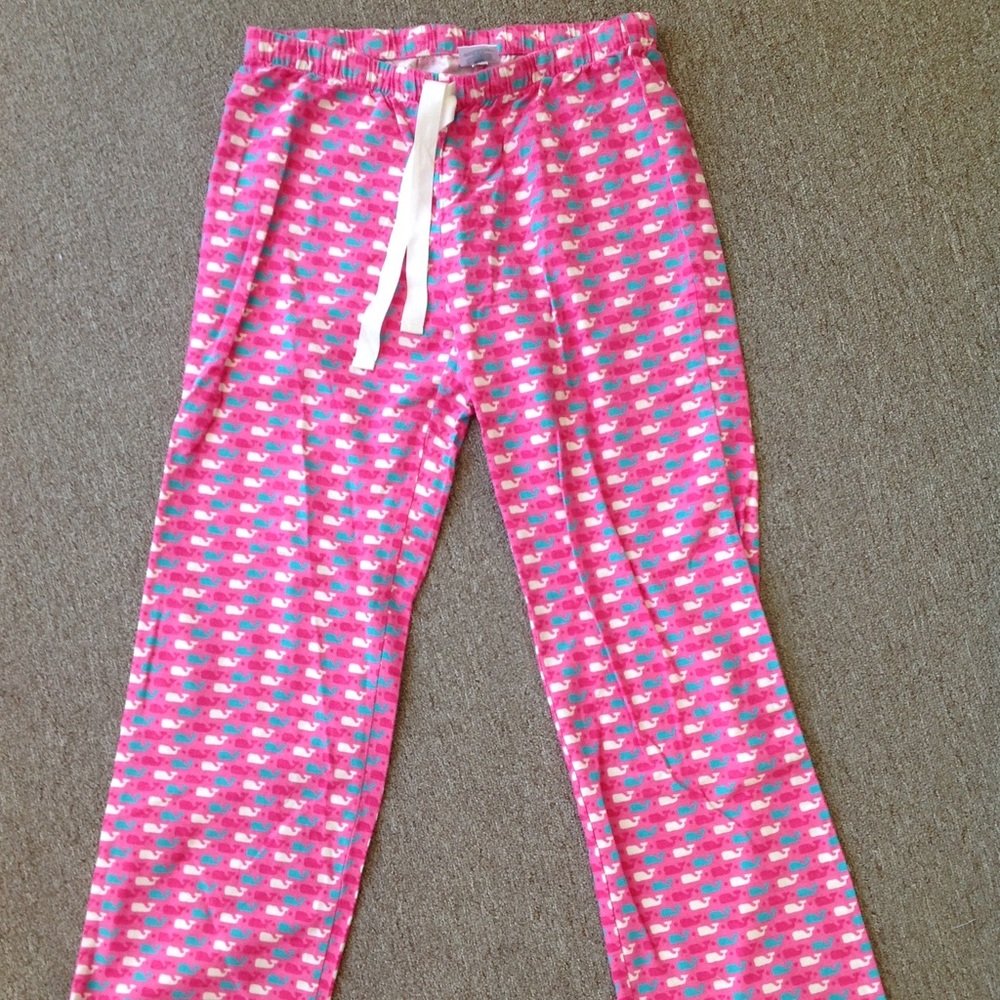 VINEYARD VINES LOUNGE PANTS PINK WHALES SIZE XS